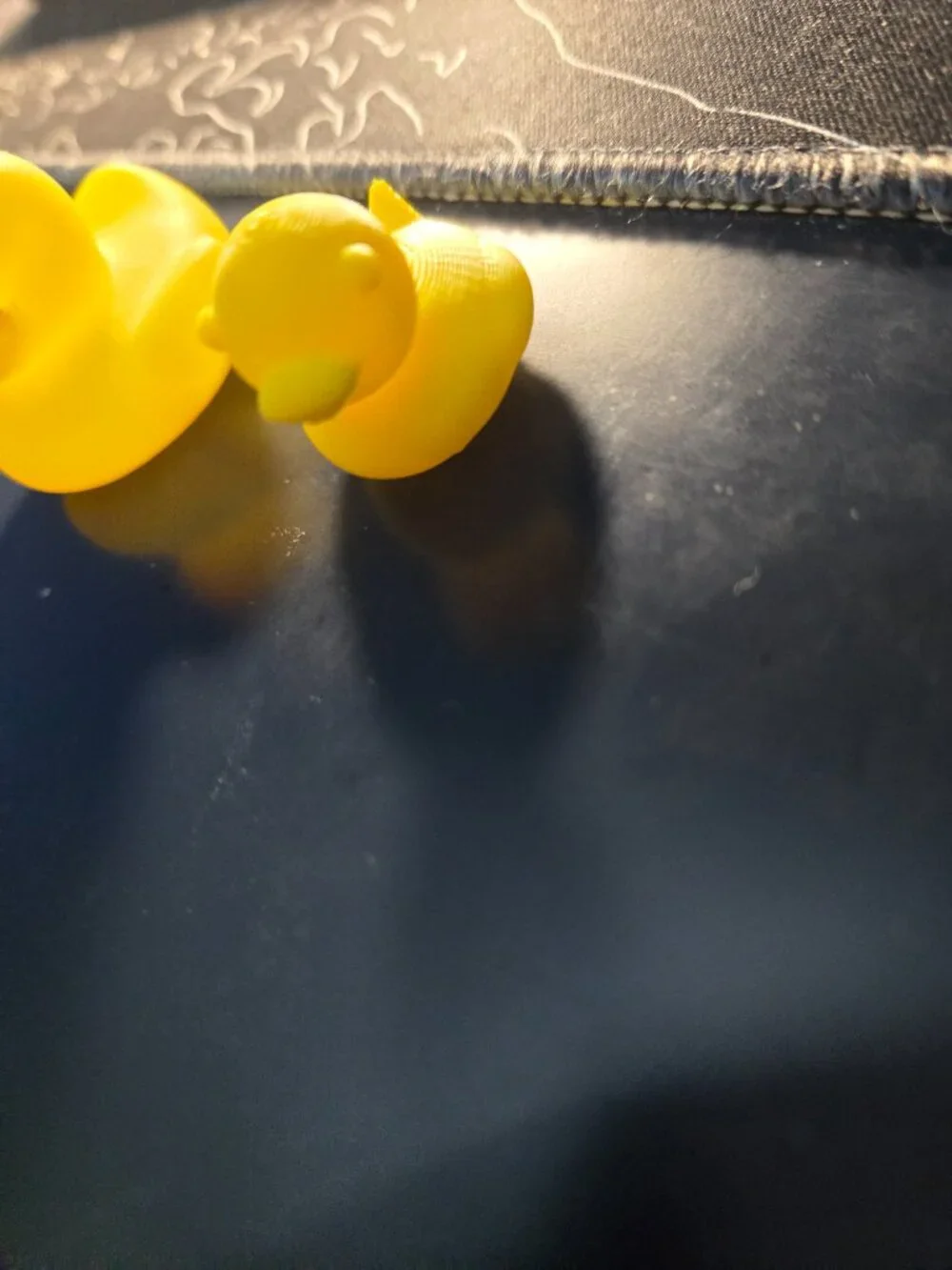 Rubber and 3d printed ducks